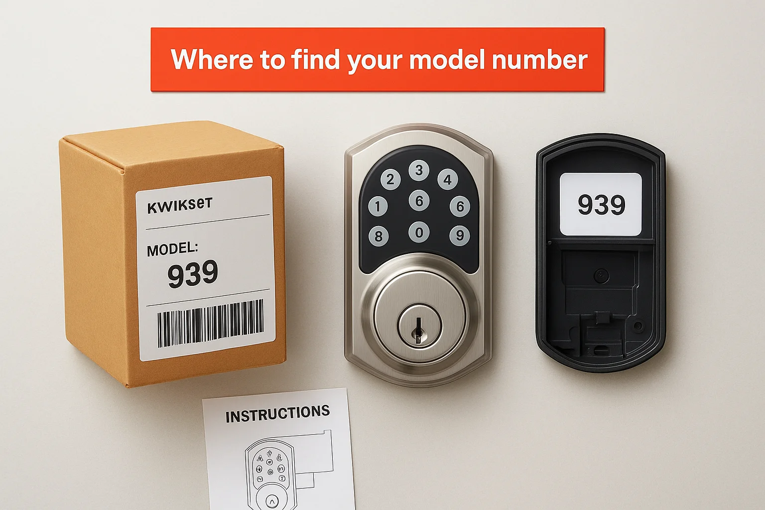 Where to find your model number